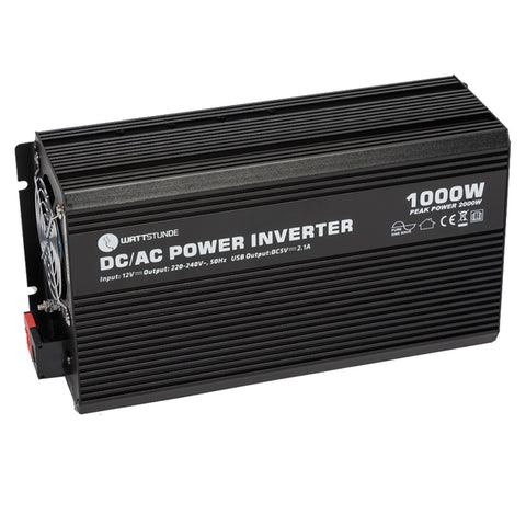WATTSTUNDE 1000W / 2000W 12V Reiner Sinus Spannungswandler WS12/1000SI
